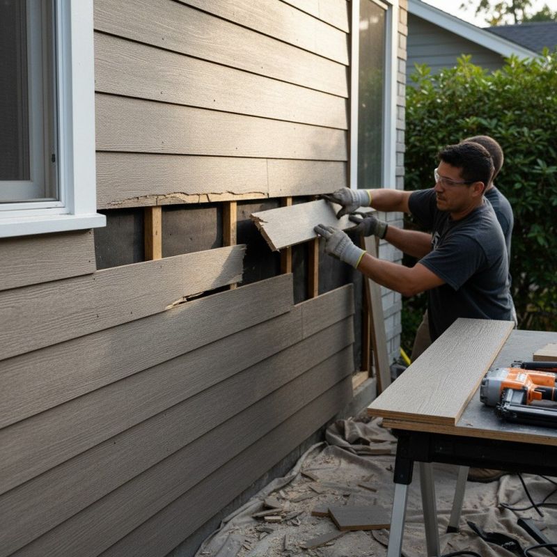 Loose Siding Repair