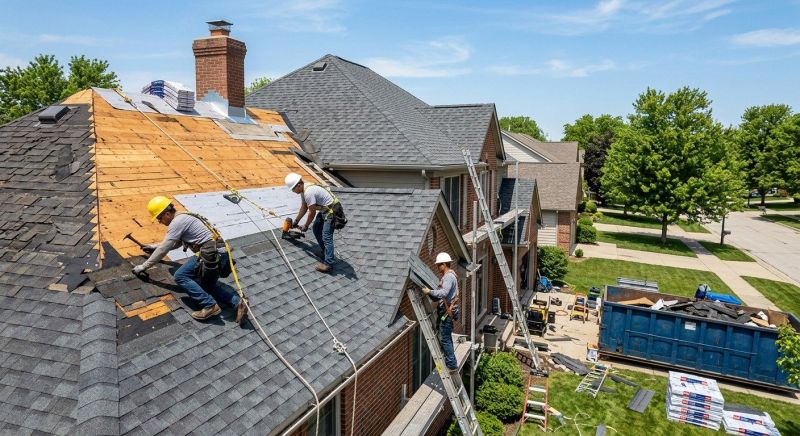 Damaged Roof Replacement in Fredericksburg, VA