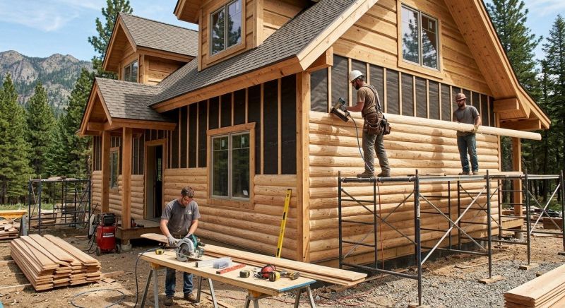 Log Siding Replacement in Boston, MA