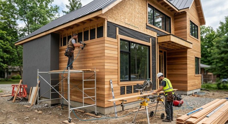 Wood Barn Siding Installation in Boston, MA