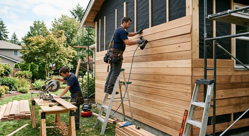 Wood Plank Siding Installation in Fairfield County, CT